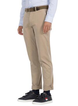 Pantalón chino El Pulpo beige para hombre