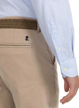 Pantalón chino El Pulpo beige para hombre