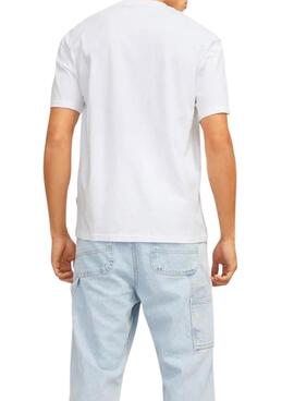 Camiseta Jack and Jones Portland blanco para hombre