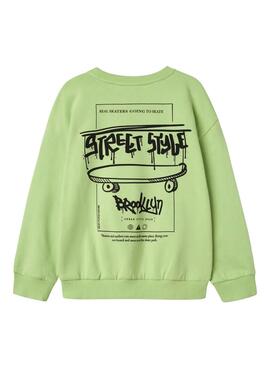 Sudadera Name It Slaslo Verde para niño