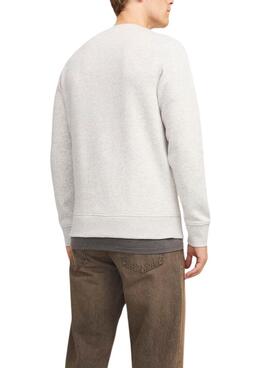 Sudadera Jack and Jones Skull beige para hombre