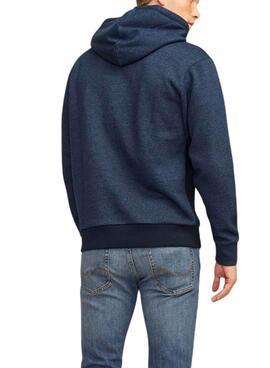 Sudadera Jack and Jones Blocked marino para hombre