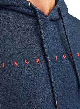 Sudadera Jack and Jones Blocked marino para hombre