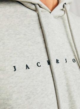 Sudadera Jack and Jones Blocked beige y marino para hombre