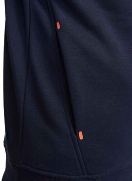 Sudadera Jack and Jones Tree capucha marino para hombre