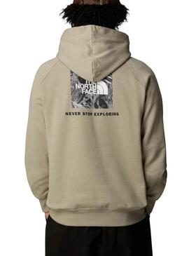 Sudadera The North Face Ranglan Box beige para hombre