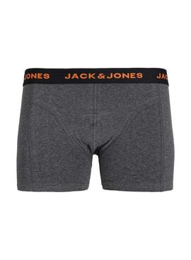 Pack 3 Calzoncillos Jack and Jones multicolor logo para hombre