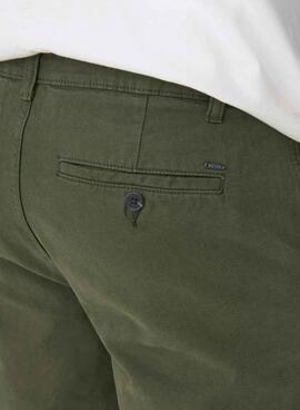 Pantalón chino Only and Sons verde para hombre