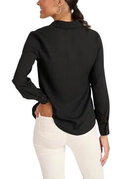 Camisa Naf Naf Rock negro para mujer