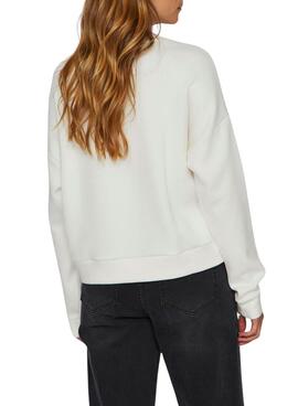 Sudadera Vila Vireflect beige para mujer