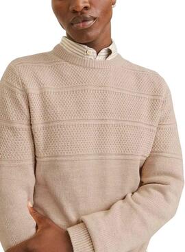 Jersey Jack and Jones Jerry beige para hombre