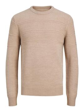 Jersey Jack and Jones Jerry beige para hombre