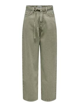 Pantalón Only Bleecker verde para mujer