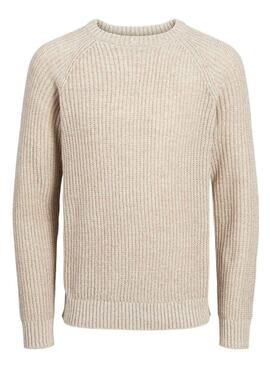 Jersey Jack and Jones Jones beige para hombre