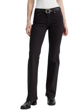 Pantalón vaquero Levis Superlow bootcut negro para mujer