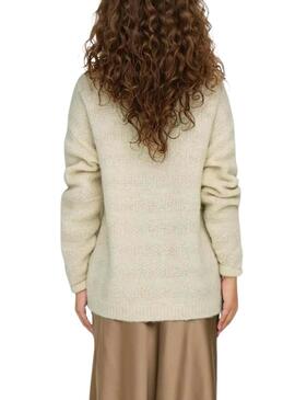 Jersey Only Klarisa beige para mujer