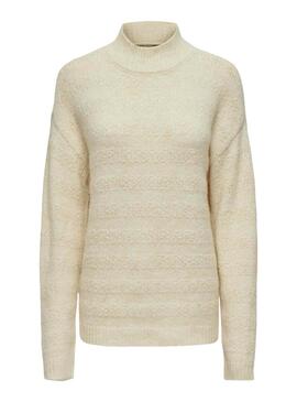 Jersey Only Klarisa beige para mujer