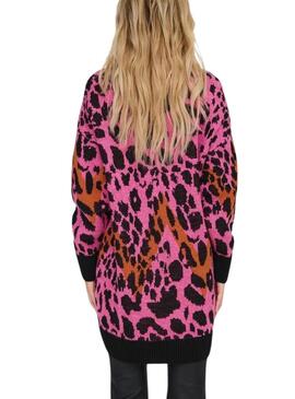 Jersey Only Helena leopardo rosa para mujer