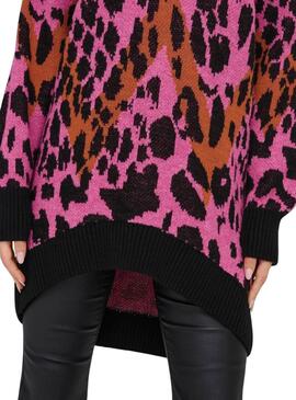 Jersey Only Helena leopardo rosa para mujer