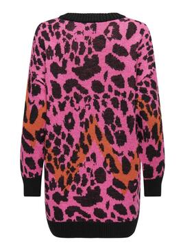 Jersey Only Helena leopardo rosa para mujer