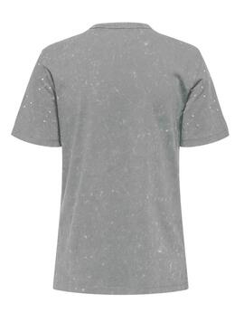 Camiseta Only Zen gris para mujer