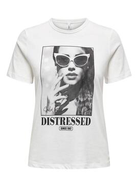 Camiseta Only Alba blanco para mujer