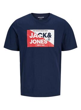 Camiseta Jack and Jones Nolan marino para hombre