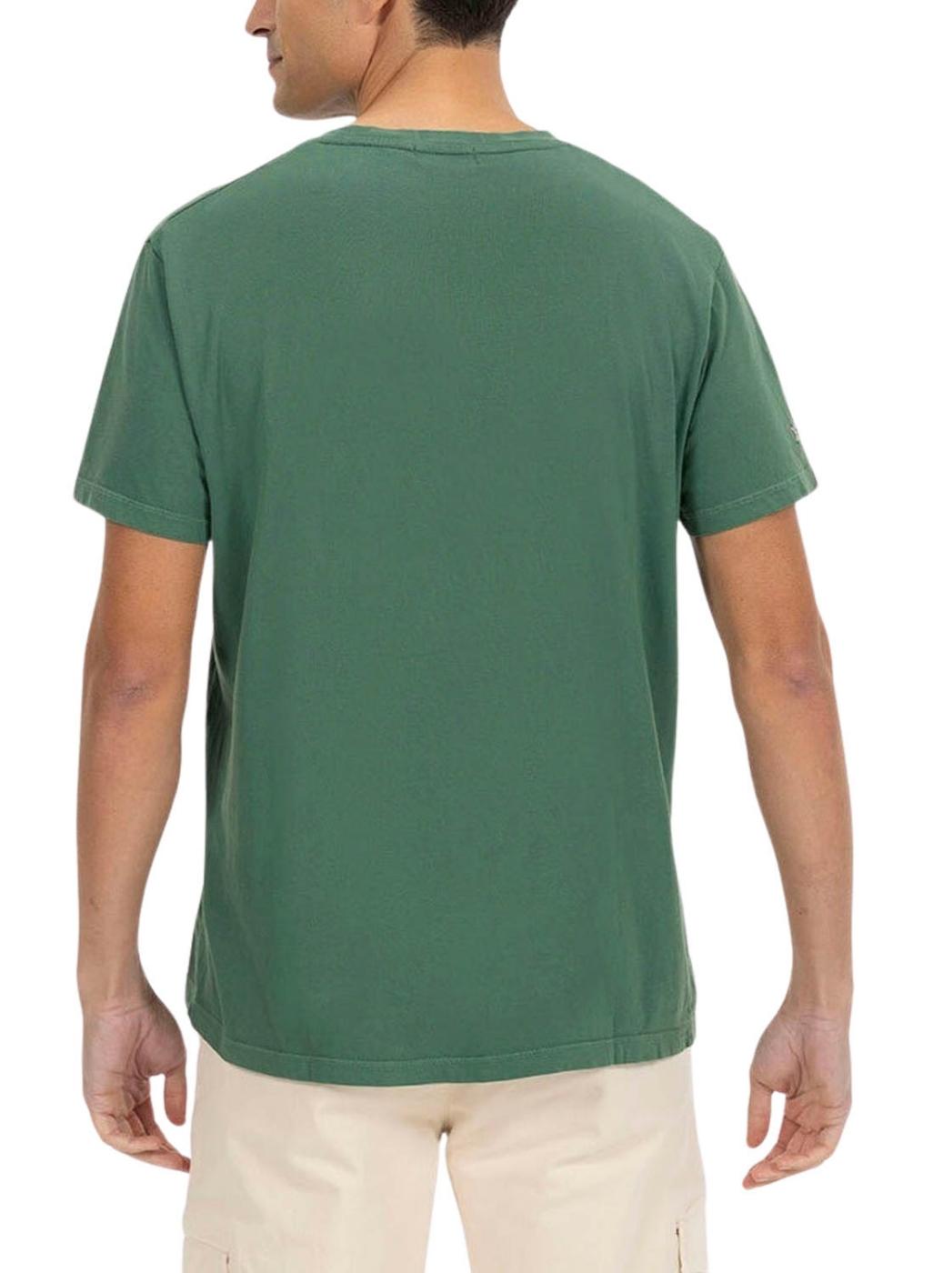 Camiseta El Pulpo remos verde para hombre