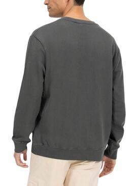 Sudadera El Pulpo gris bordado para hombre