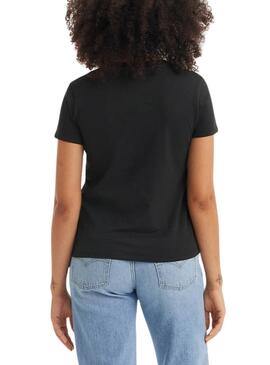 Camiseta Levis The Perfect Tee Shine negro para mujer