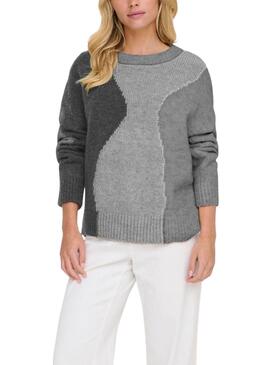 Jersey Only Gro gris para mujer