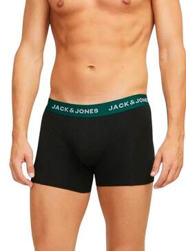 Pack 3 Calzoncillos Jack and Jones Joe negro para hombre