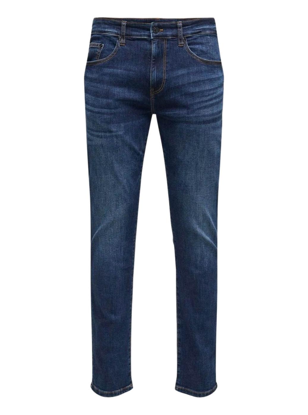 Pantalón vaquero Only and Sons Loom Slim azul para hombre