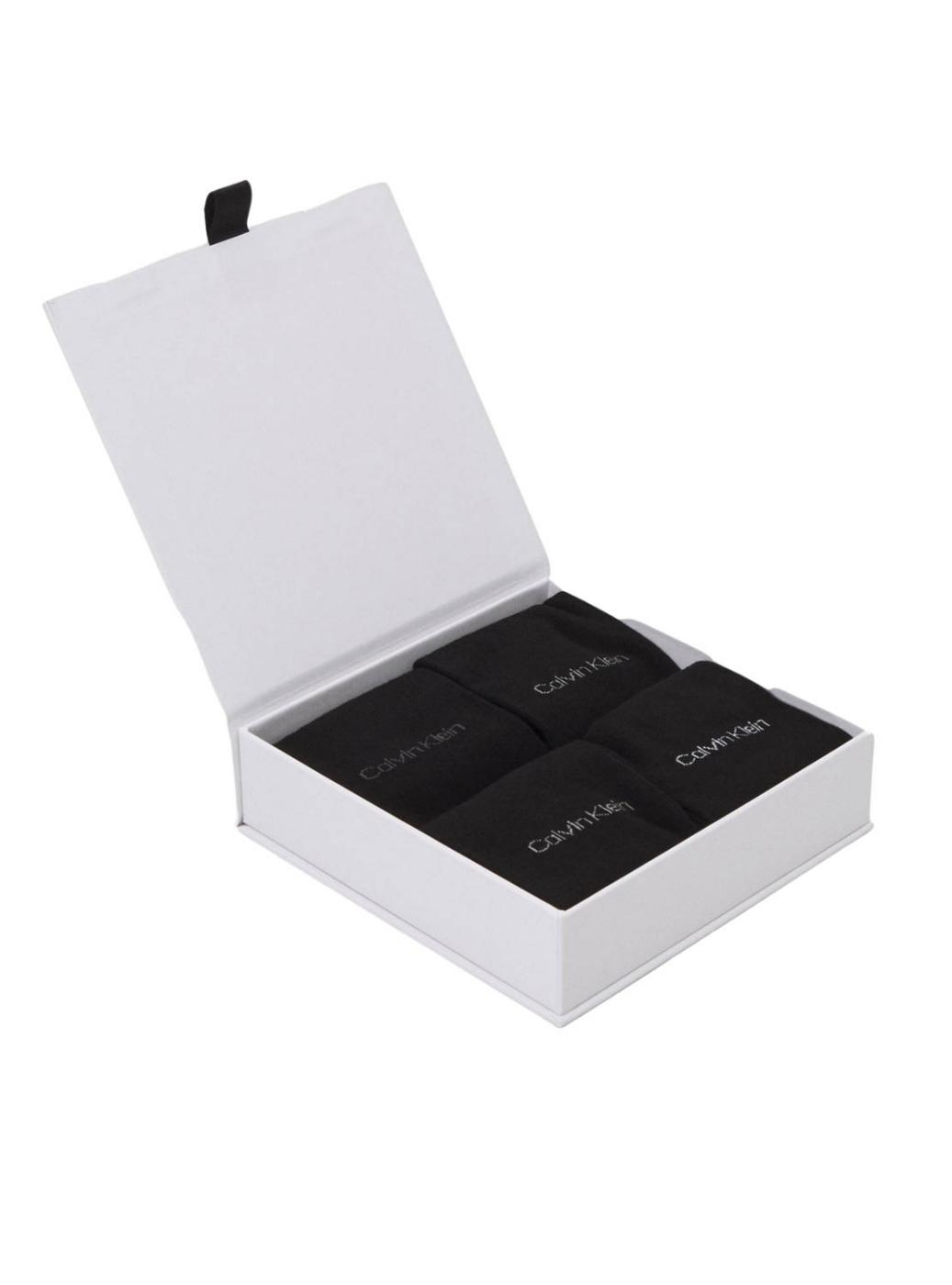 Caja regalo 4 pares calcetines Calvin Klein negro para hombre