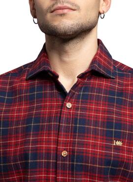 Camisa Klout Tartan Escarlata para hombre