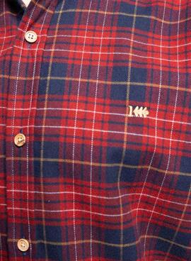 Camisa Klout Tartan Escarlata para hombre