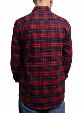 Camisa Klout Tartan Escarlata para hombre