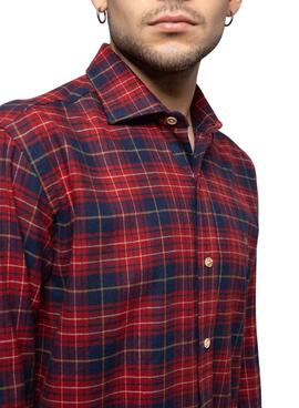 Camisa Klout Tartan Escarlata para hombre