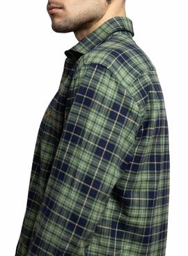 Camisa Klout Tartan verde para hombre