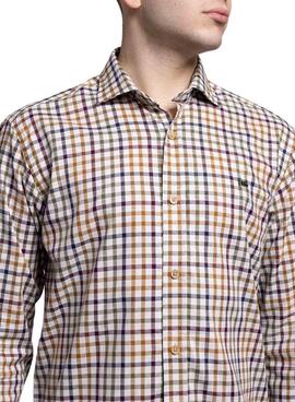 Camisa Klout Carlos cuadros multicolor para hombre