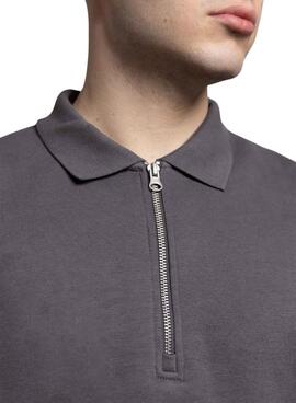 Sudadea Klout Mid Zip gris para hombre