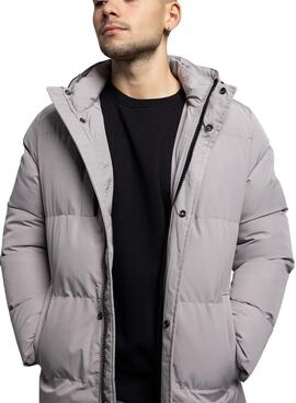 Parka Klout Andorra acolchada gris para hombre