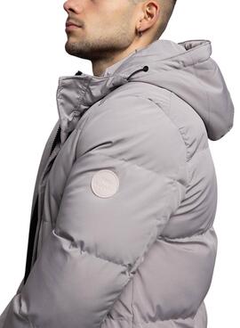 Parka Klout Andorra acolchada gris para hombre