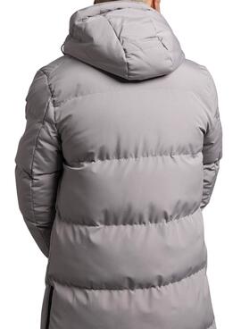 Parka Klout Andorra acolchada gris para hombre