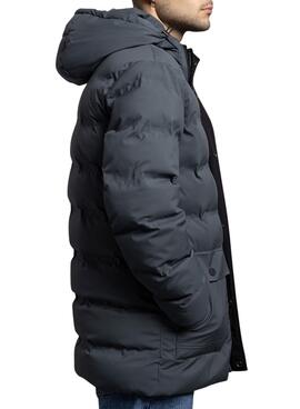 Parka Klout Santander acolchada gris para hombre