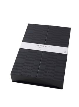 Caja regalo 5 calcetines Tommy Hlfiger rayas y lunares negro para hombre