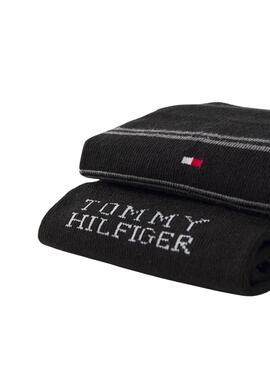 Caja regalo 3 Calcetines Tommy Hlfiger negro para hombre