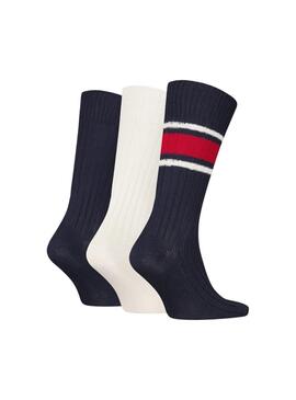 Pack 3 pares calcetines Tommy Hilfiger Giftboxed Classic multicolor para hombre