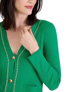 Chaqueta Naf Naf cadena verde para mujer