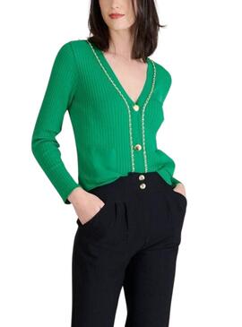 Chaqueta Naf Naf cadena verde para mujer